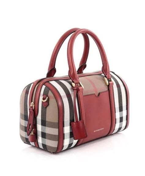 burberry tasche kariert goldenes emblem